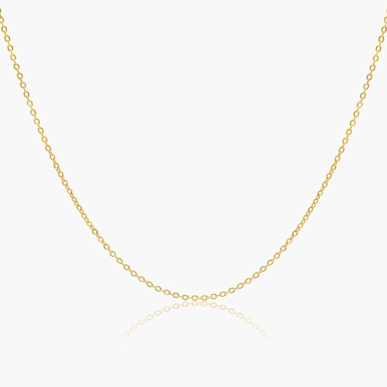 14K Gold Cable Chain Necklace - GoldandWillow