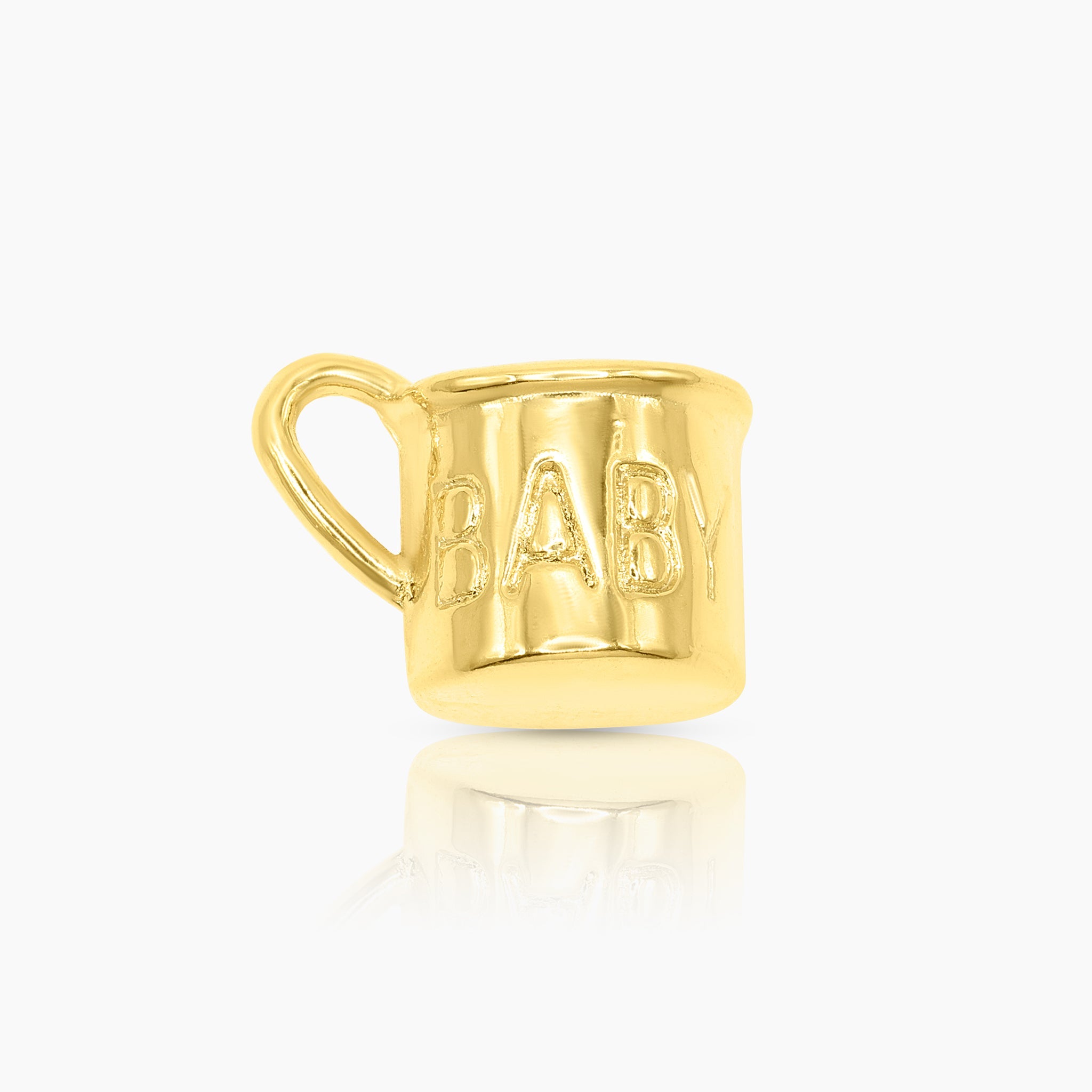 Baby Cup Charm 14K Gold - GoldandWillow