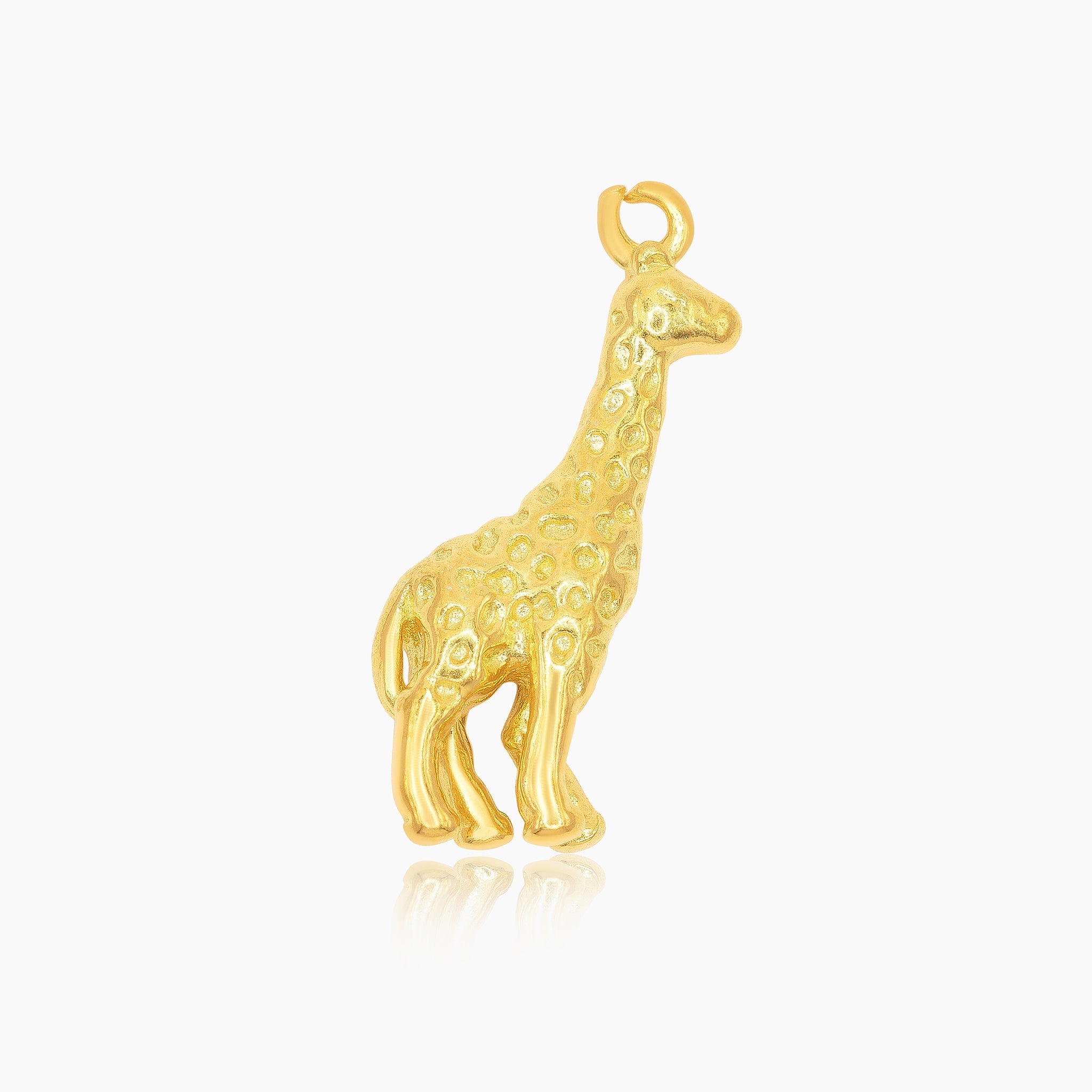 Giraffe Charm 14K Gold - GoldandWillow