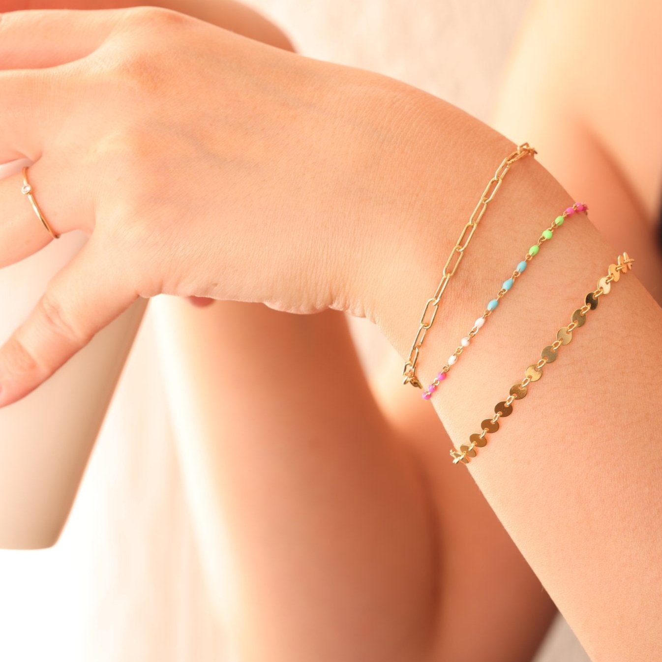 Gold Paperclip Bracelet - GoldandWillow