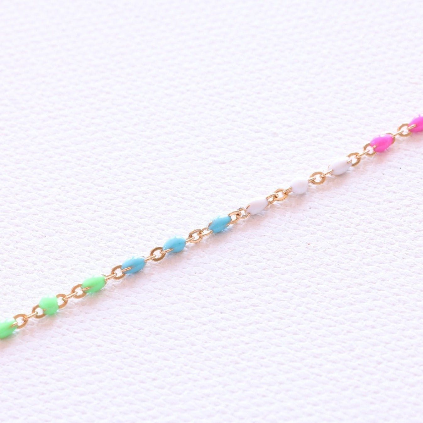 Rainbow Enamel Bracelet - GoldandWillow