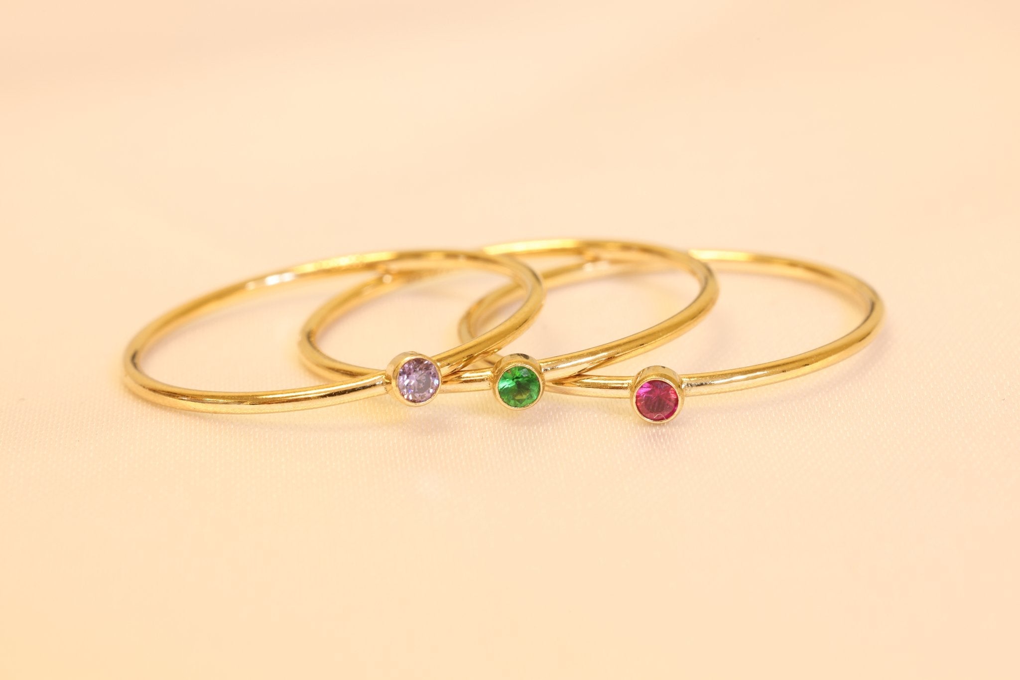 Solitaire Birthstone Ring - GoldandWillow