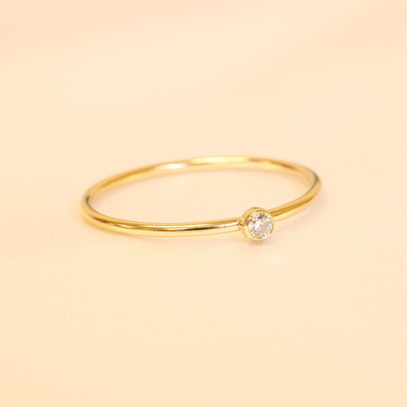 Solitaire Birthstone Ring - GoldandWillow