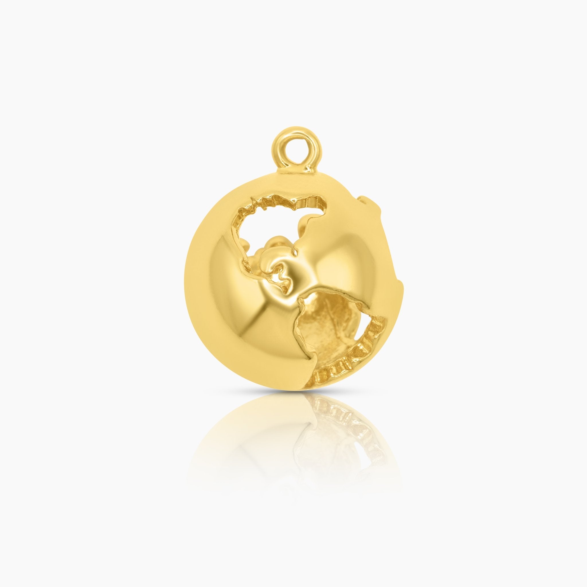World Globe Charm 14K Gold - GoldandWillow