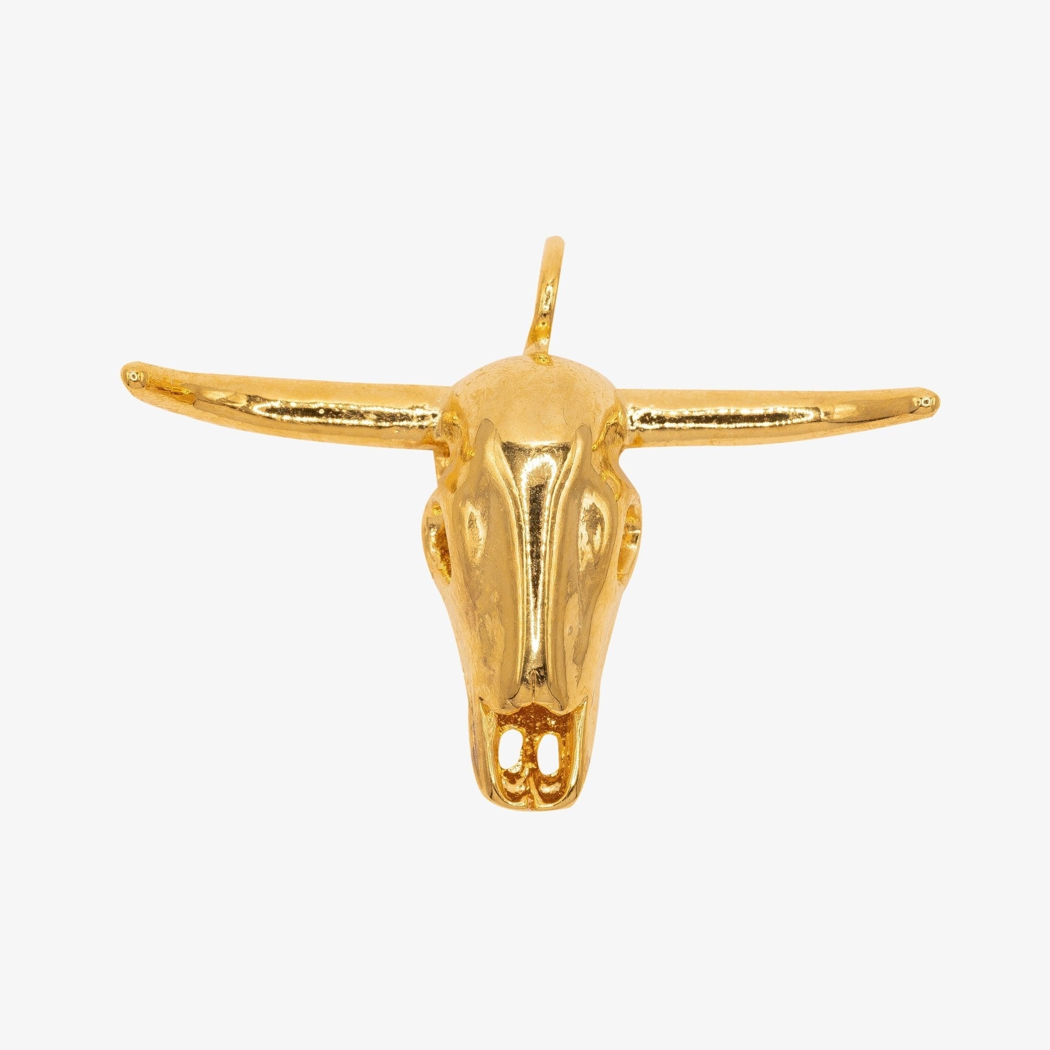 Buffalo Head Charm 14K Gold - GoldandWillow
