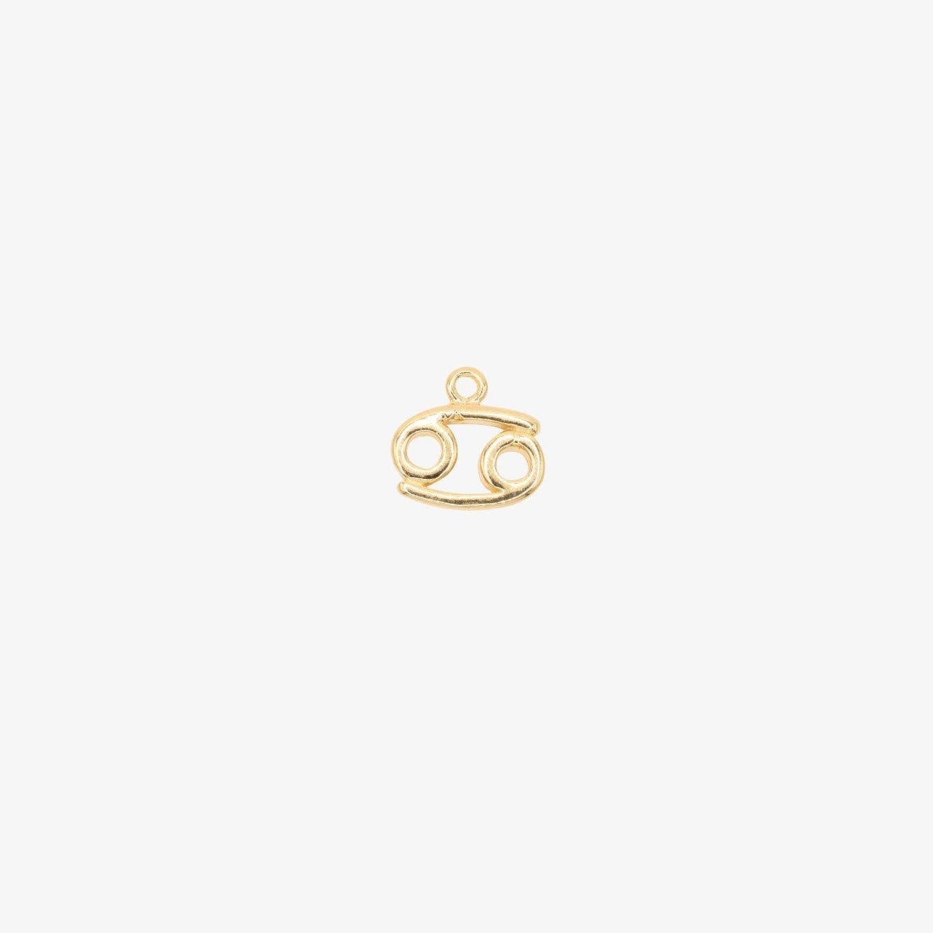 Cancer Zodiac Symbol Charm 14K Gold - GoldandWillow