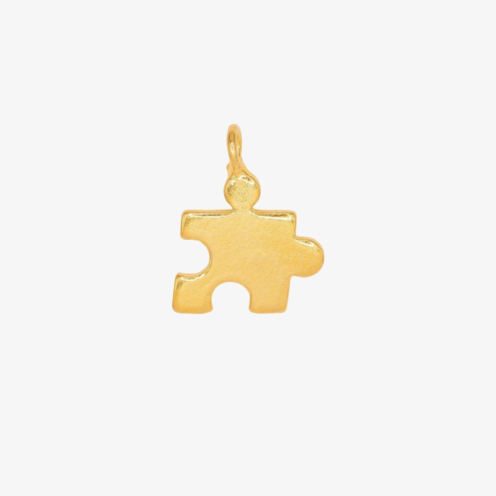 Puzzle Piece Charm 14K Gold - GoldandWillow